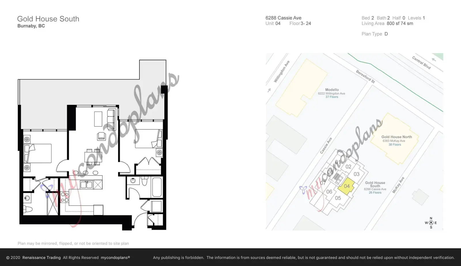 2204 6288 CASSIE AVENUE, Burnaby BC V5H 0H7